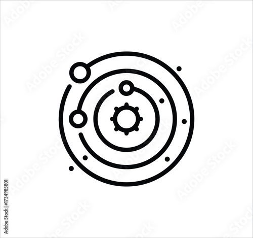 Space & Astronomy set of web icons in line style. Universe icons including satellite, astronaut, rocket, comet, telescope, planet, galaxy, and more. Editable stroke. Vector illustration