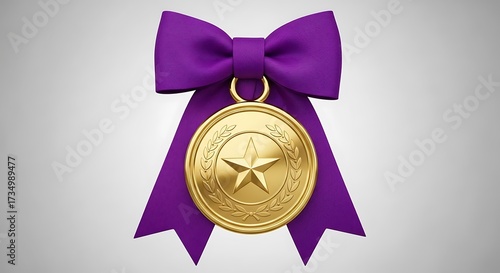 Award Ribbon Gold Medal.