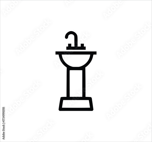 Toilet and Restroom set of web icons in line style. WC signs including man, woman, shower, baby care, handicap symbol, no smoking, no trash. Editable stroke. Vector illustration