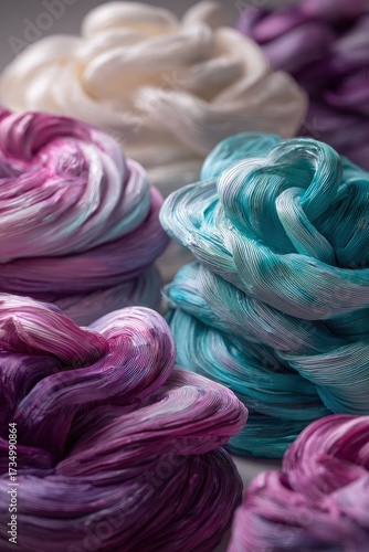 Close Up Colorful Slime Texture