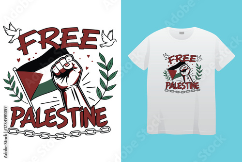 Palestine design vector, Save Palestine illustration for banner, t-shirt, poster, sticker, badges, social media design. Hand-Drawn Lettering Phrase, Calligraphy Graphic Typography.