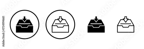 Archive folders icon logo design. Document vector icon. Archive storage icon.