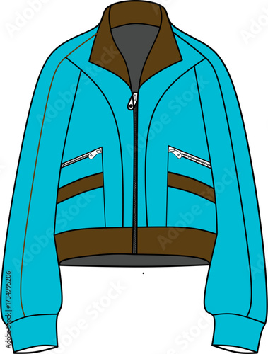 vector illustration of coat