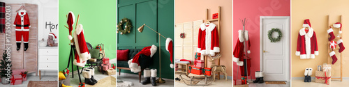 Collage of Santa Claus cost...