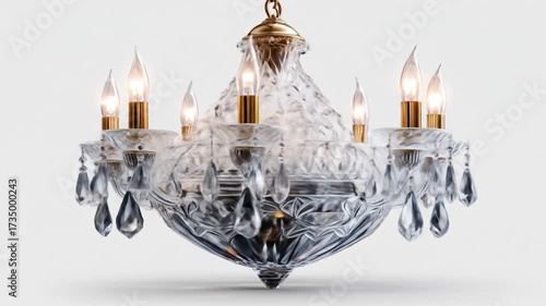 Elegant crystal chandelier