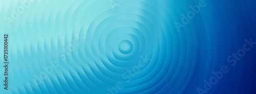 Illustration of abstract blue concentric circles with a gradient effect, creating a sense of depth and movement