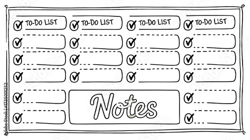A well-structured to-do list, perfect for planning and organizing tasks.