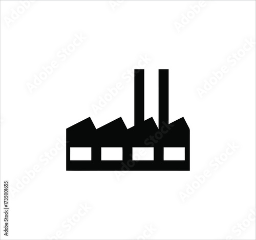 Factory & Industry set of solid vector icons. Collection including production, machinery, manufacturing, warehouse, fabrication, goods, and more. Editable glyph icons. Vector illustration