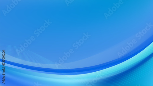 A professional and clean abstract background with smooth blue waves.