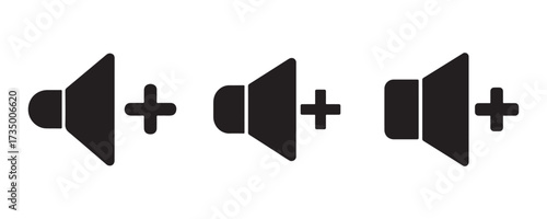 Speaker Volume and Mute Icons Set. Vector eps 10