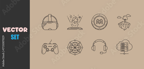 Collection of vintage hand drawn historical objects and symbols