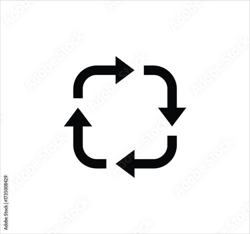 Recycling and eco icon set with line vector symbols for waste management and a green environment.