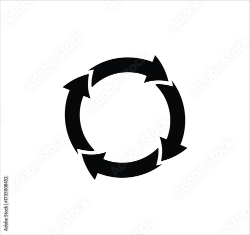 Recycling and eco icon set with line vector symbols for waste management and a green environment.