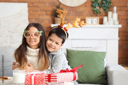 Adorable little children wi...