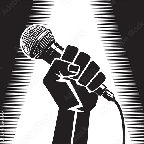 microphone on stage