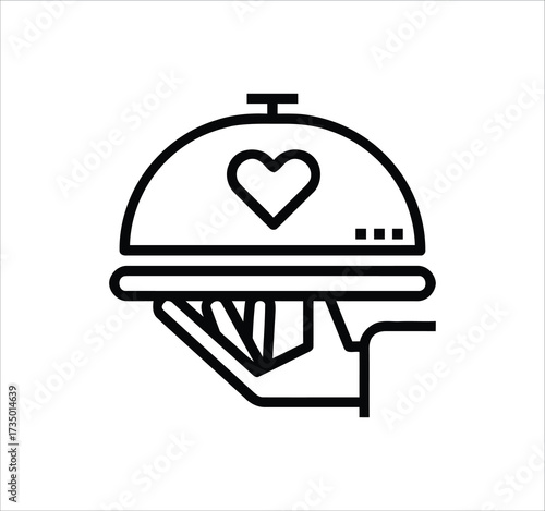 Restaurant & Food Service set of web icons in line style. Editable stroke icons including menus, meals, dining, drinks, cafes, bars, delivery, culinary branding, and various types of food and restaura