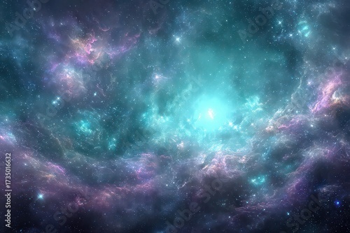 Wallpaper Mural Vast Colorful Nebulae With Stars Torontodigital.ca