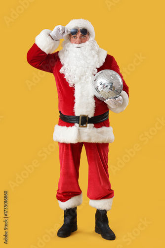 Cool Santa Claus with disco...