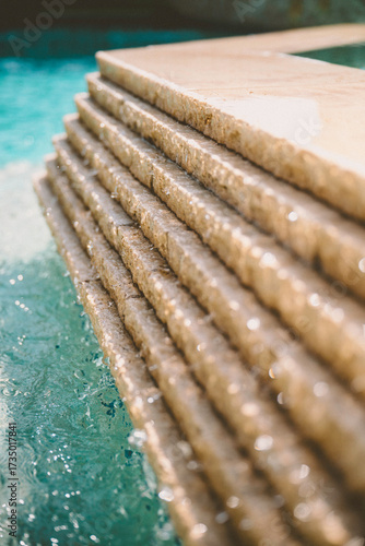 swimming pool water fall