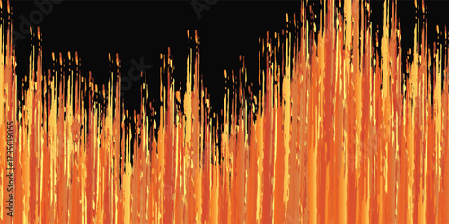 Black and orange modern abstract background with yellow glowing art simple