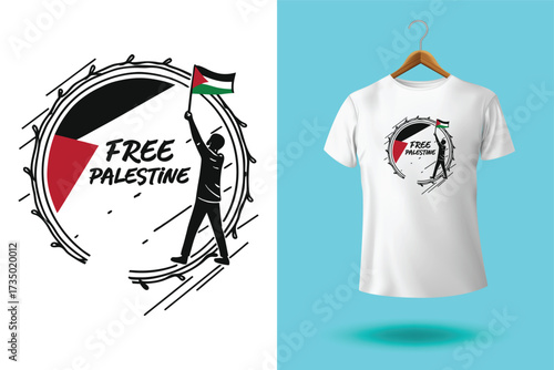 Palestine design vector, Save Palestine illustration for banner, t-shirt, poster, sticker, badges, social media design. Hand-Drawn Lettering Phrase, Calligraphy Graphic Typography.