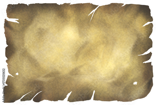 ボロボロの紙切れ・古びた紙・地図ゲームアイテム素材