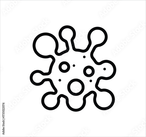 Chemistry & Laboratory set of web icons in line style. Editable stroke icons including flask, test tube, microscope, chemical formula, molecular structure, experiment, biotechnology, and science resea