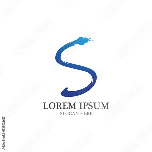 snake logo Icon vector illustration