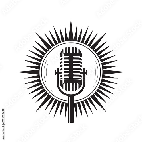 Classic Microphone Design with Circular Compass Element