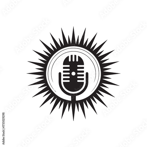 Classic Microphone Design with Circular Compass Element