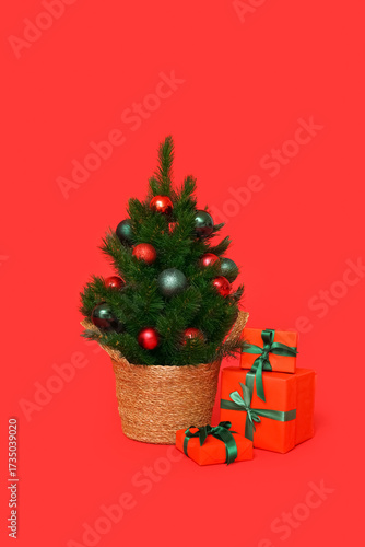Small Christmas tree with g...