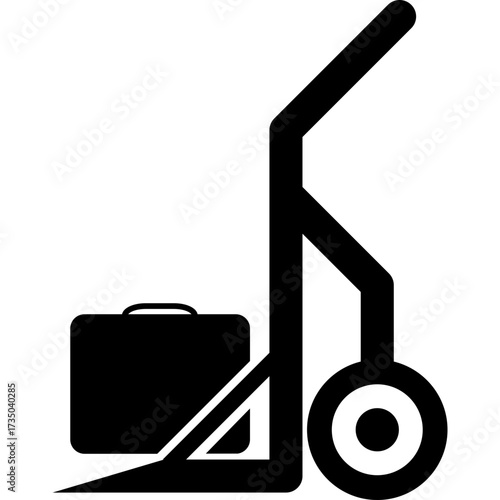 Briefcase different style icon. Line, glyph and filled outline colorful version, outline and filled vector sign. Symbol, logo illustration. Vector graphics