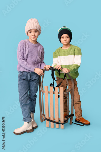 Cute little children in war...