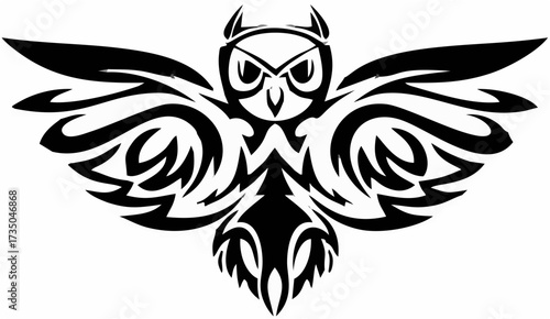 Black Owl Symbol.eps