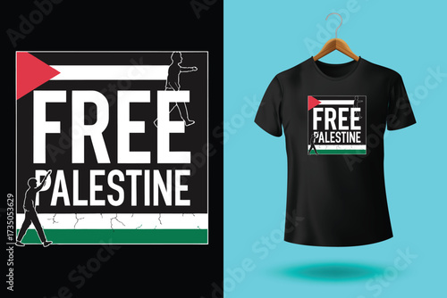 free Palestine freedom free Gaza vector illustration t shirt poster