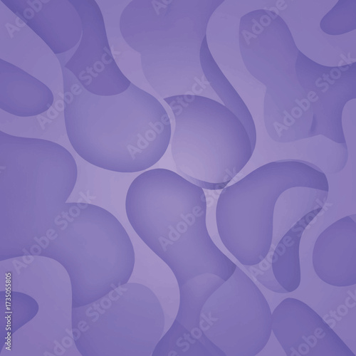 Abstract purple background with soft organic fluid shapes and gentle shadows creating a calming visual texture.