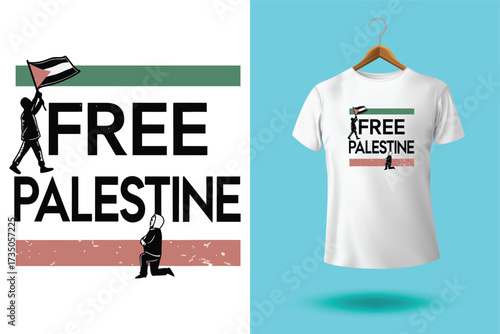 free Palestine freedom free Gaza vector illustration t shirt poster