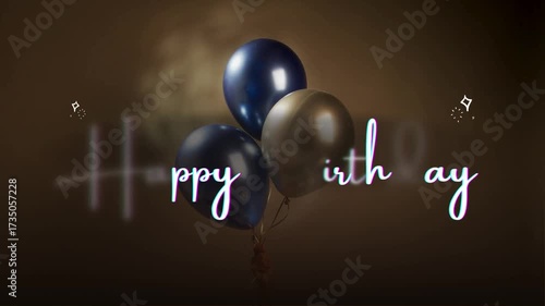 design video background motion happy birthday