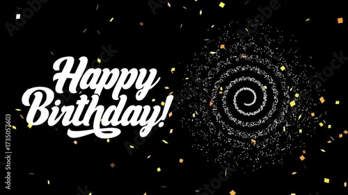 design motion background happy birthday video