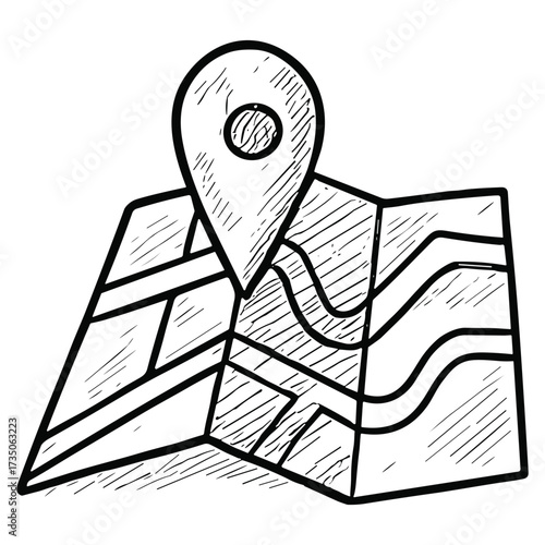 Map with Pin