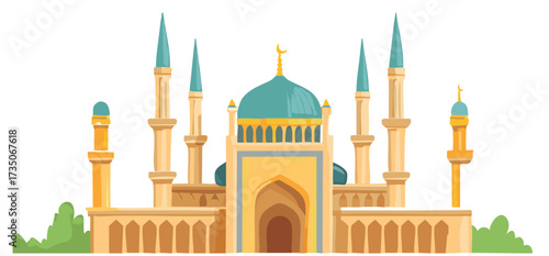 mosque in the night