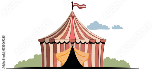 circus tent vector