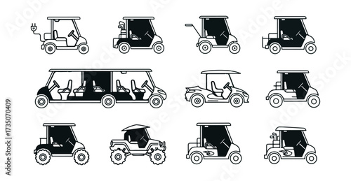 Different types of golf carts