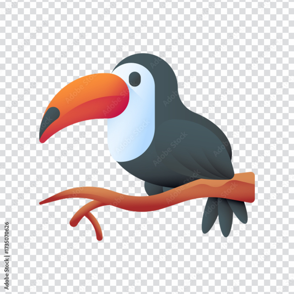 Fototapeta premium Toucan Bird Icon