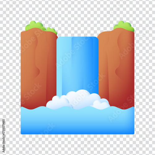 Waterfall Cascade Icon