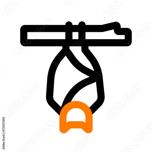 bat upside hanging