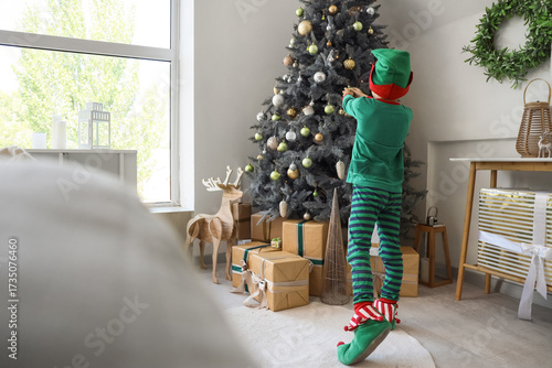 Cute little boy dressed as ...