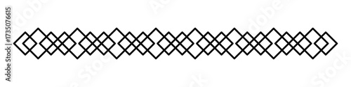 사각형 다이아몬드 패턴 띠 일러스트