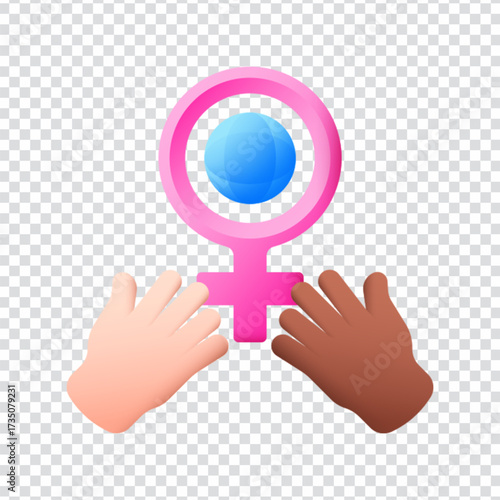 Feminism Strength Icon