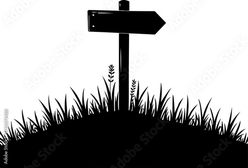 wooden sign with a cross on the grass, cross, religion, christ, symbol, crucifix, church, god, faith, sky, religious, easter, icon, catholic, illustration, gold, blue, isolated, white, spirituality, b